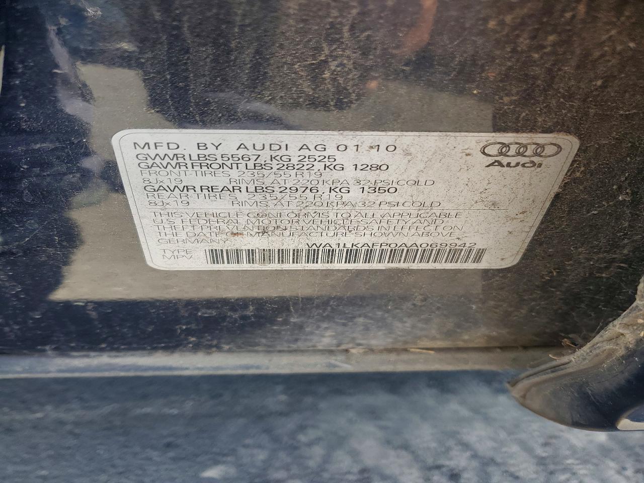 2010 AUDI Q5