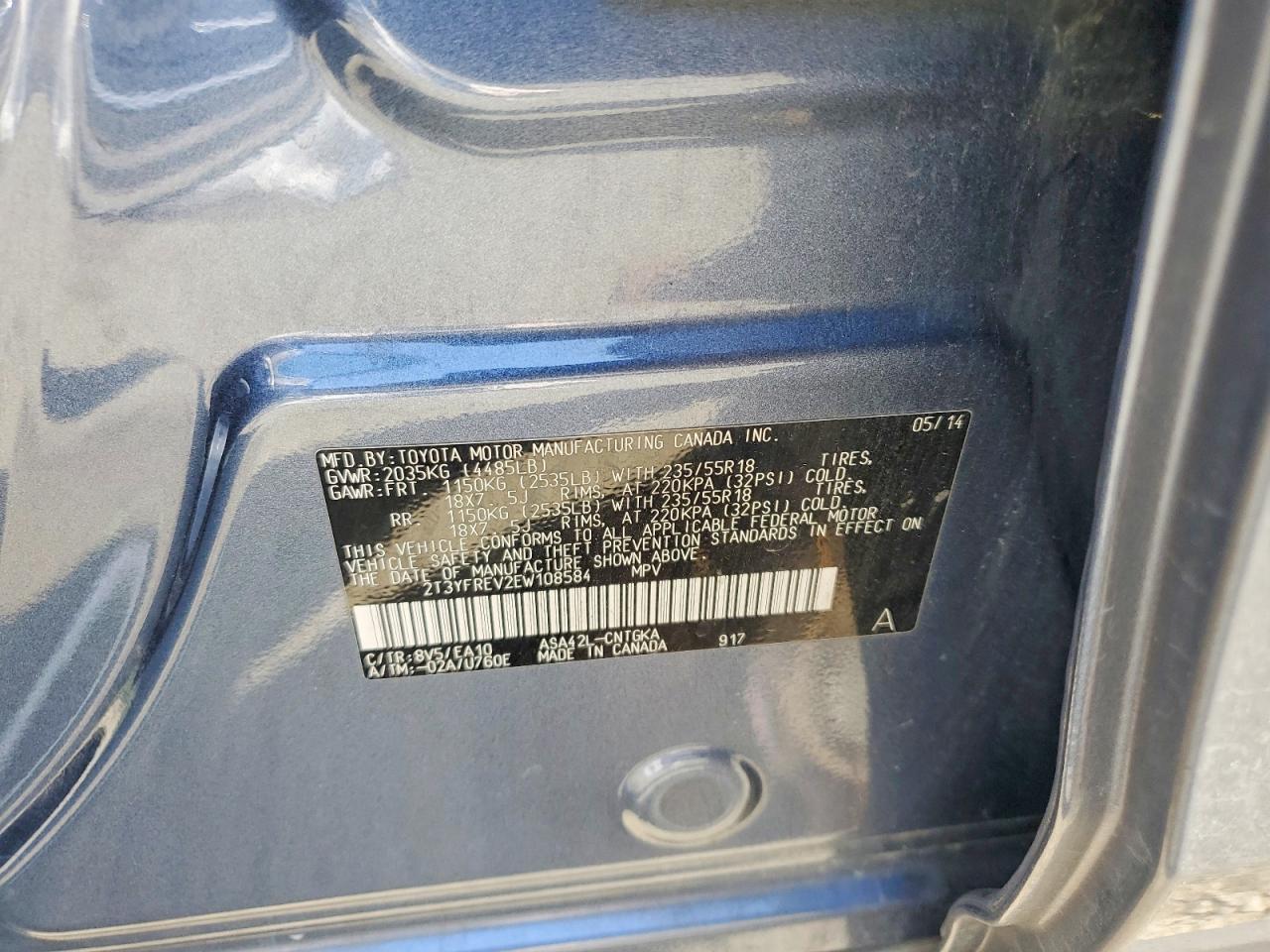 2014 TOYOTA RAV4