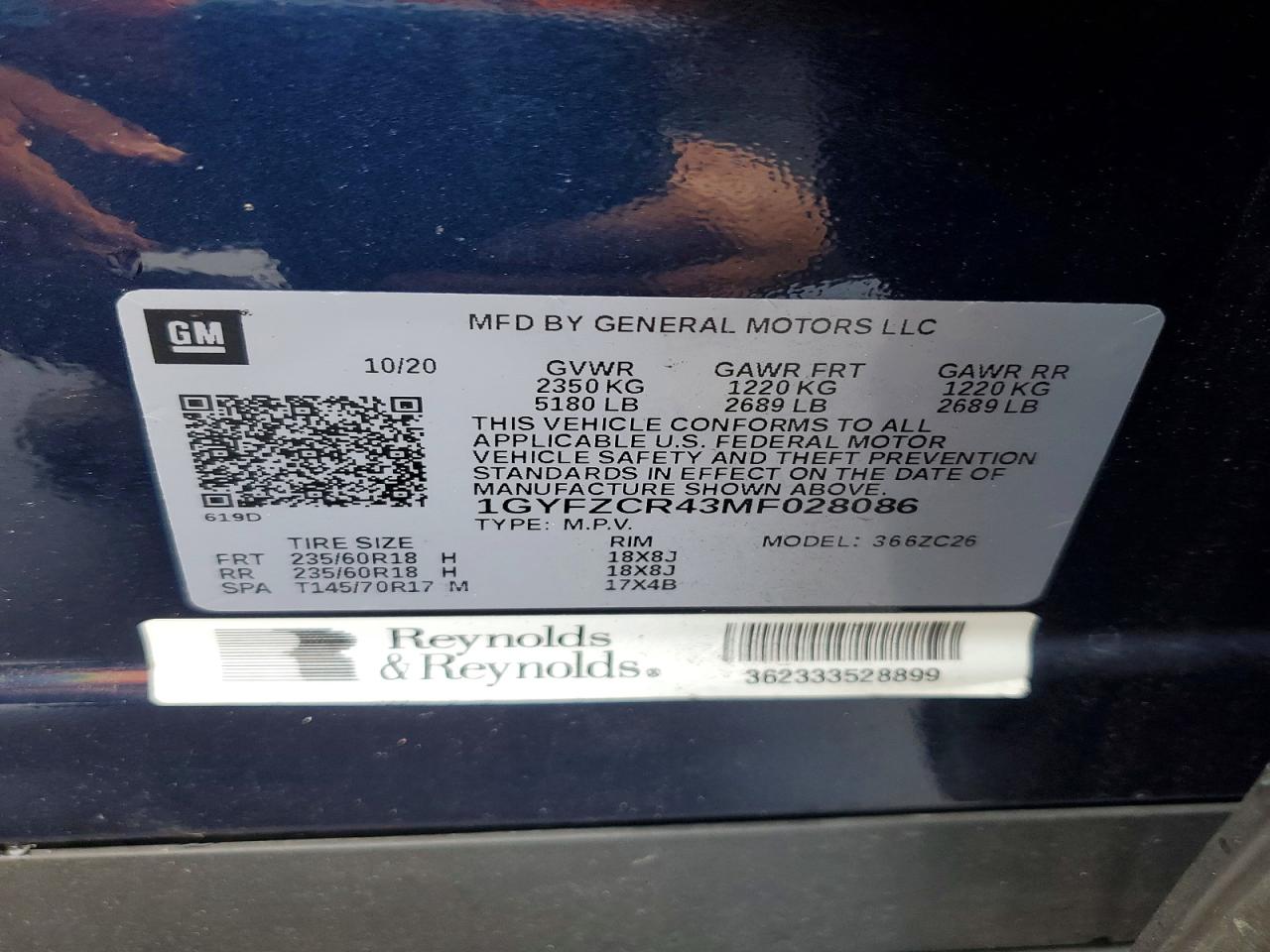 2021 CADILLAC XT4