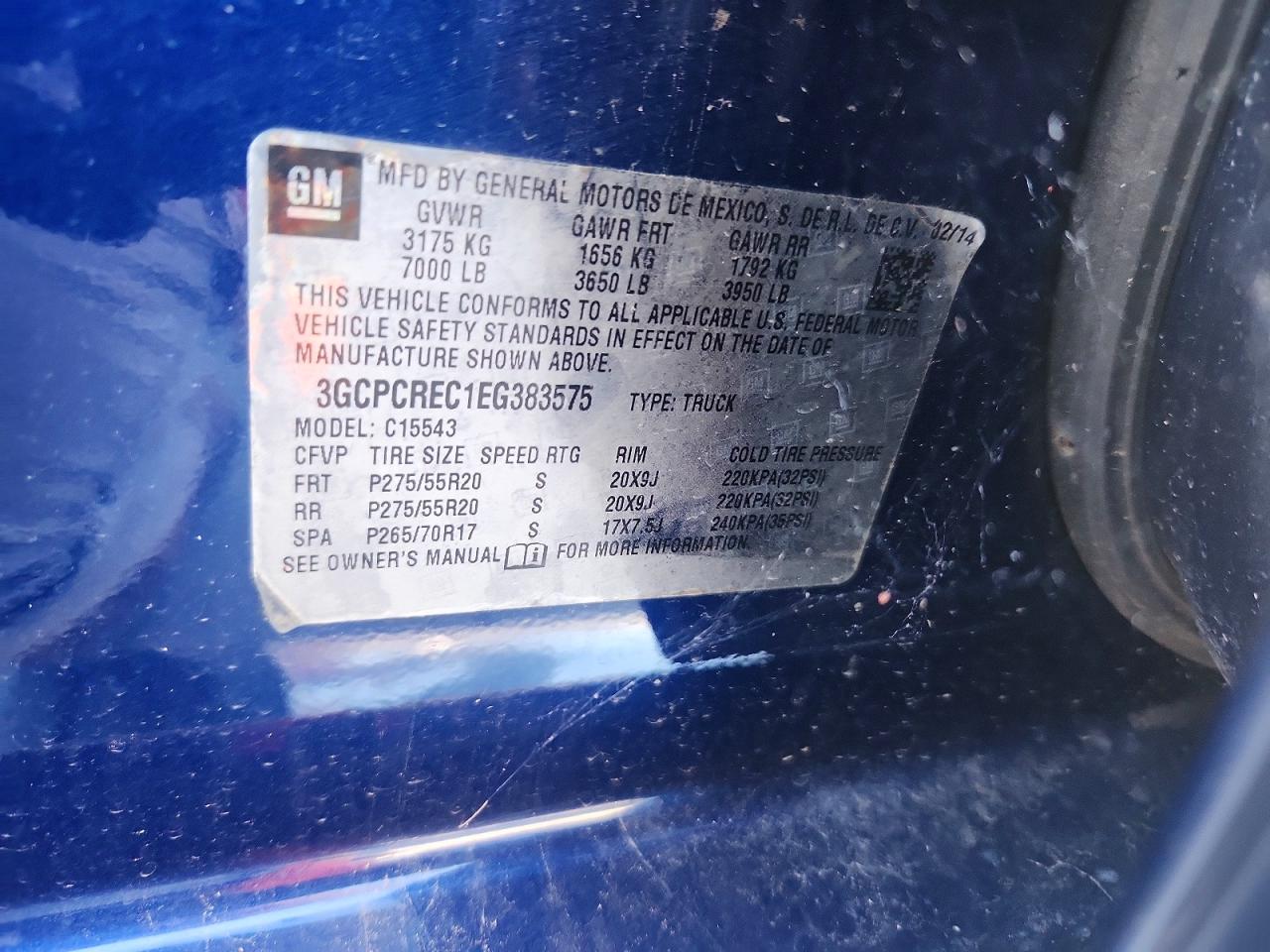 2014 CHEVROLET SILVERADO