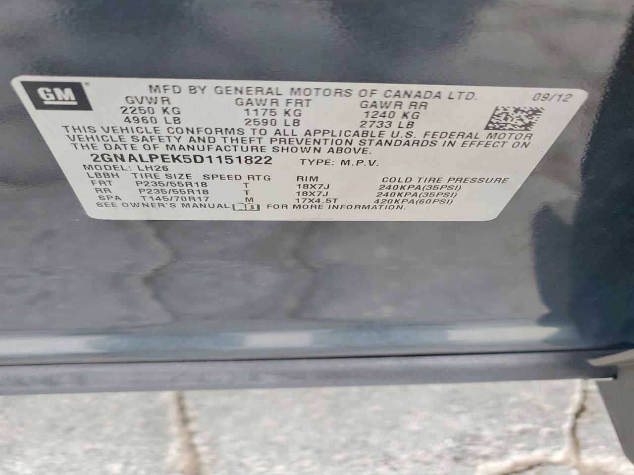 2013 CHEVROLET EQUINOX