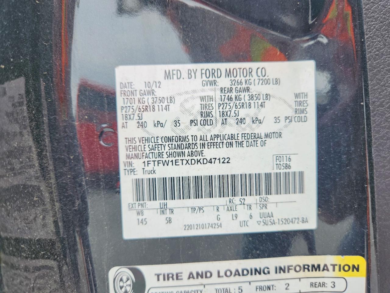 2013 FORD F150