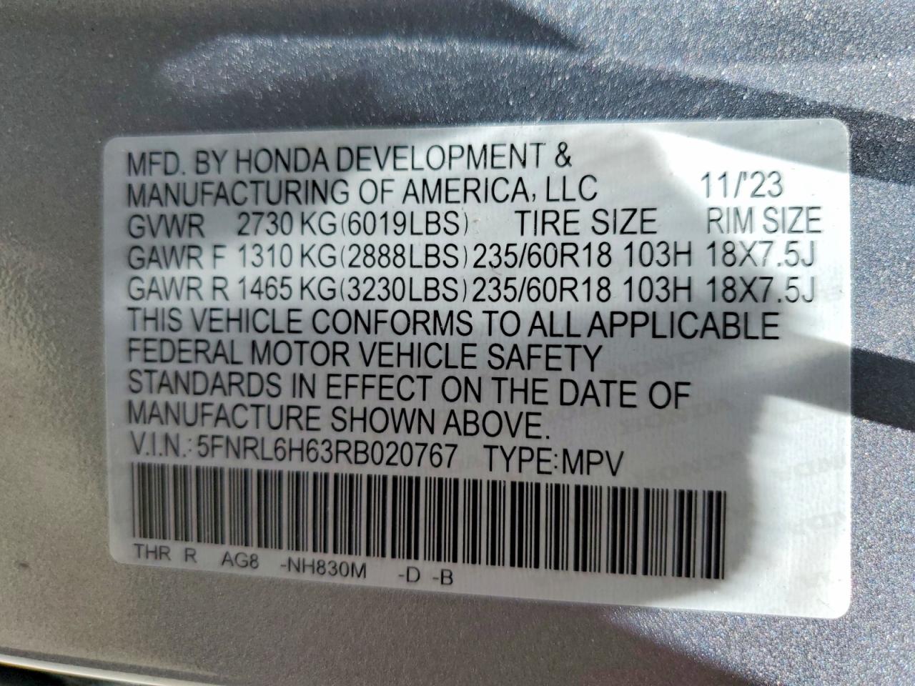 2024 HONDA ODYSSEY