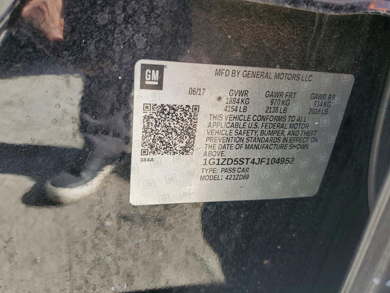 2018 CHEVROLET MALIBU