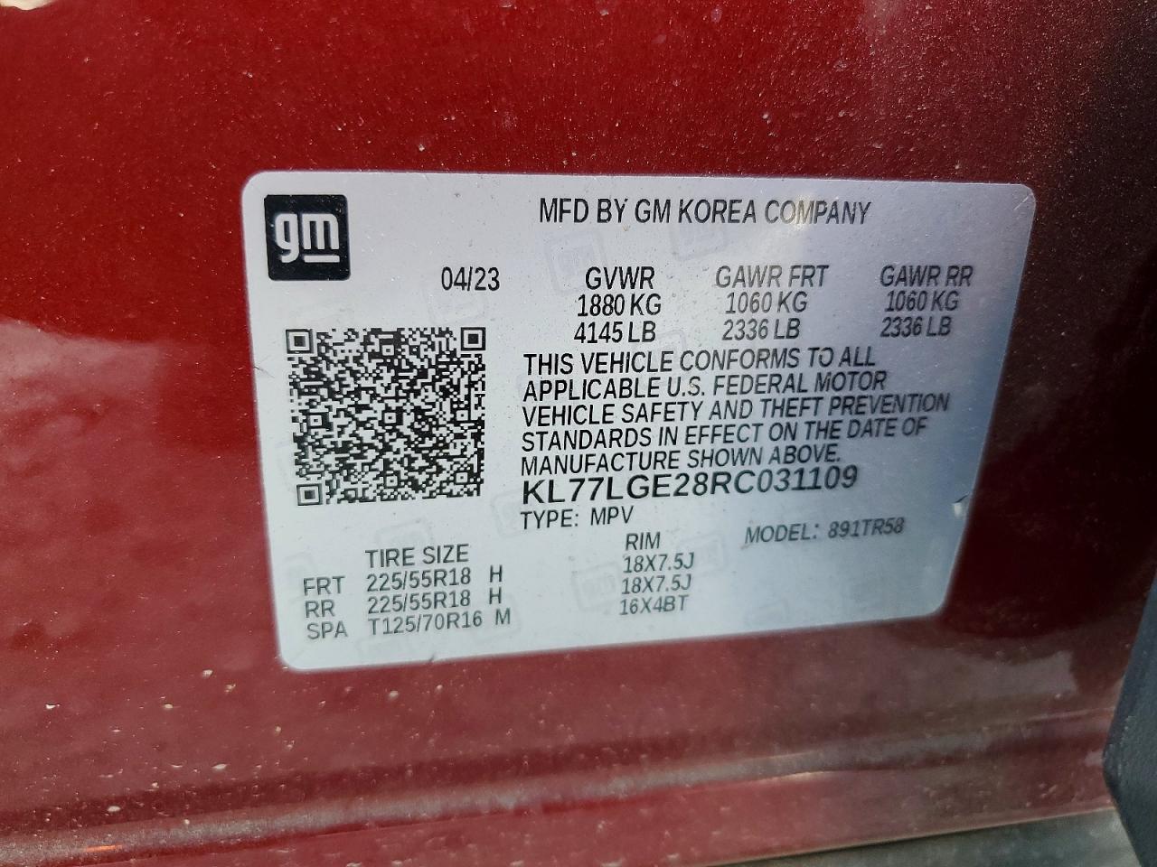 2024 CHEVROLET TRAX