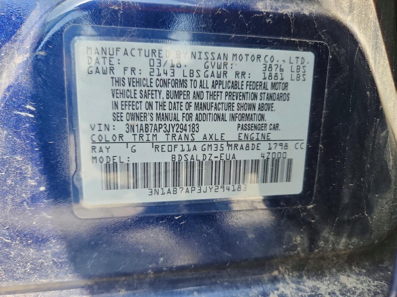 2018 NISSAN SENTRA