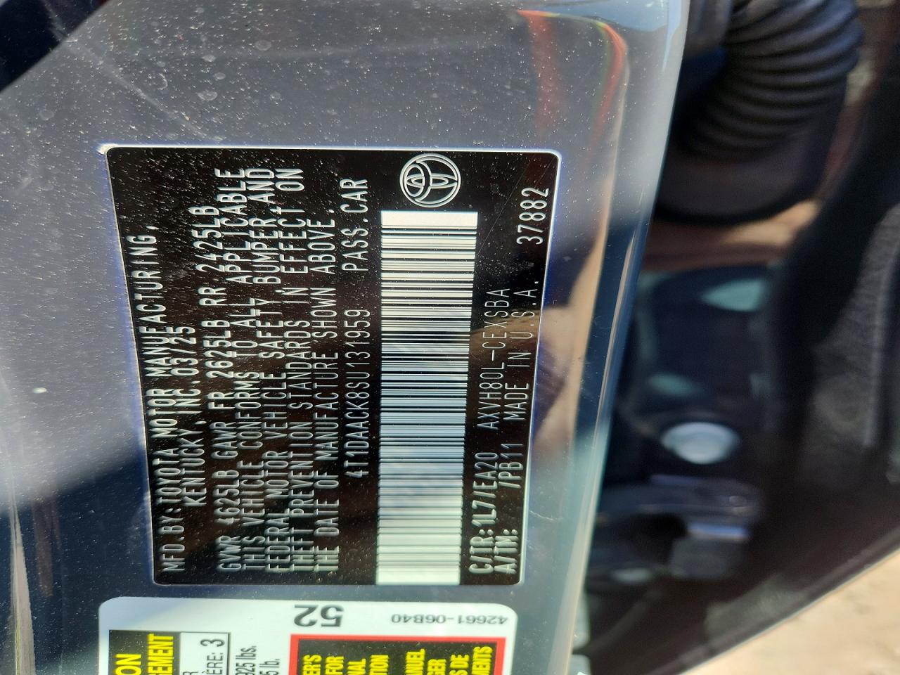 2025 TOYOTA CAMRY