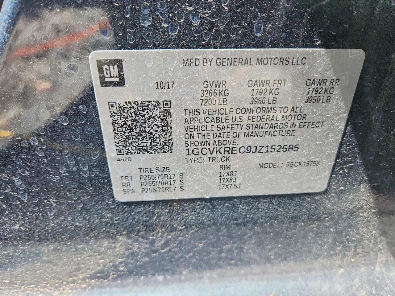 2018 CHEVROLET SILVERADO