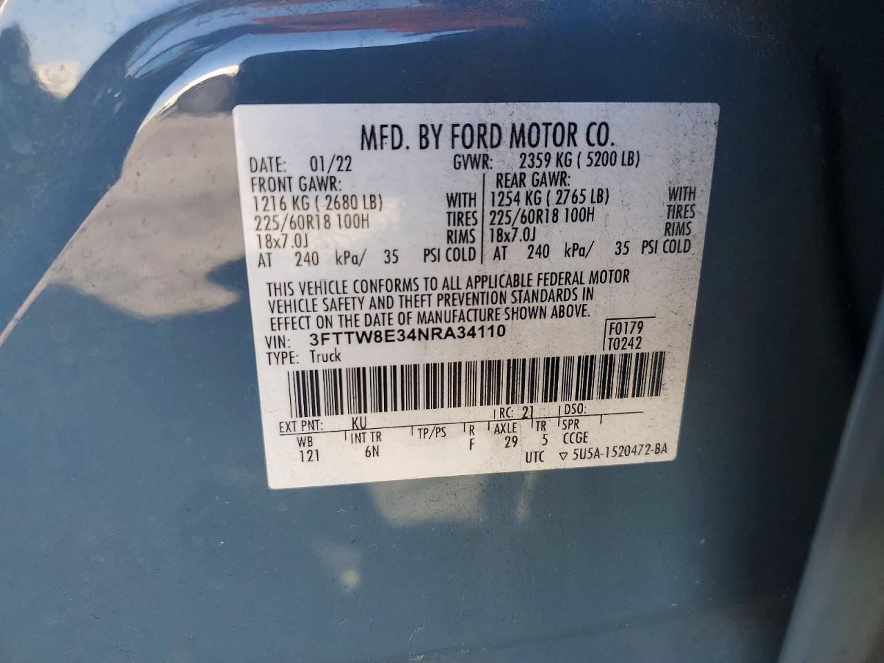 2022 FORD MAVERICK