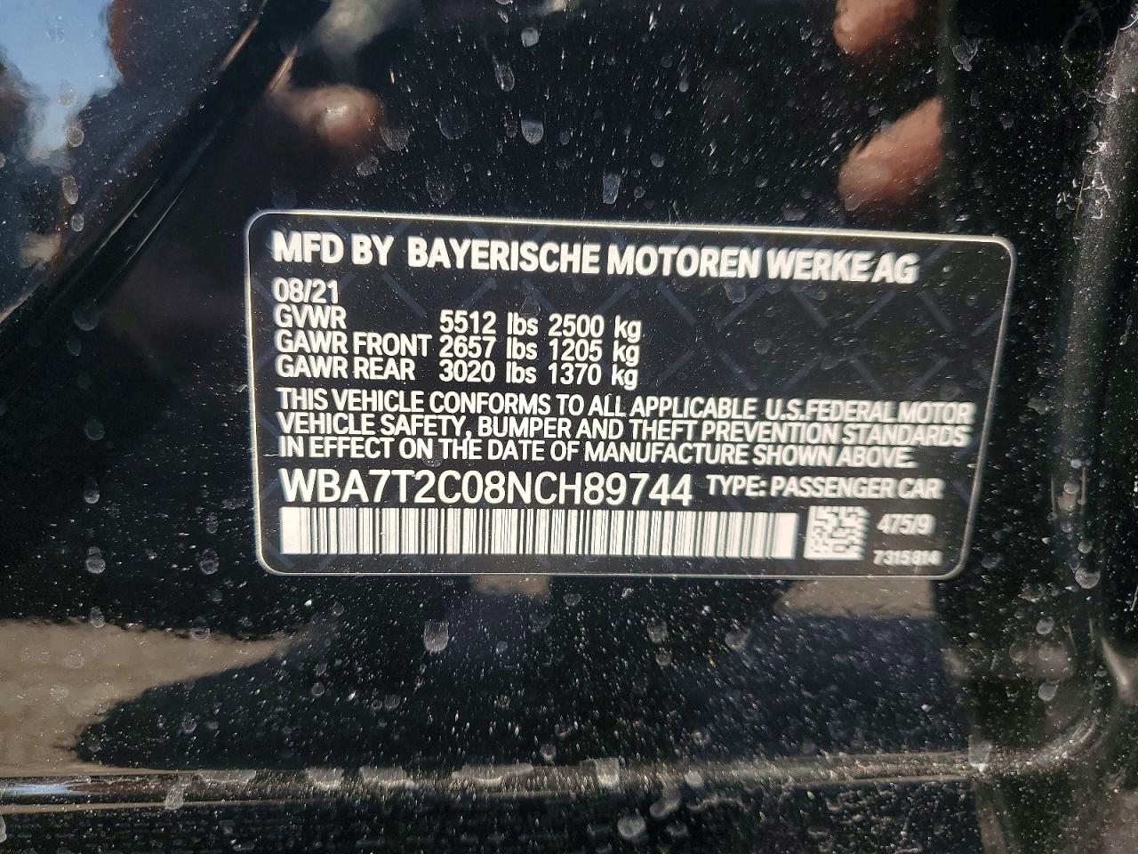 2022 BMW 7 SERIES