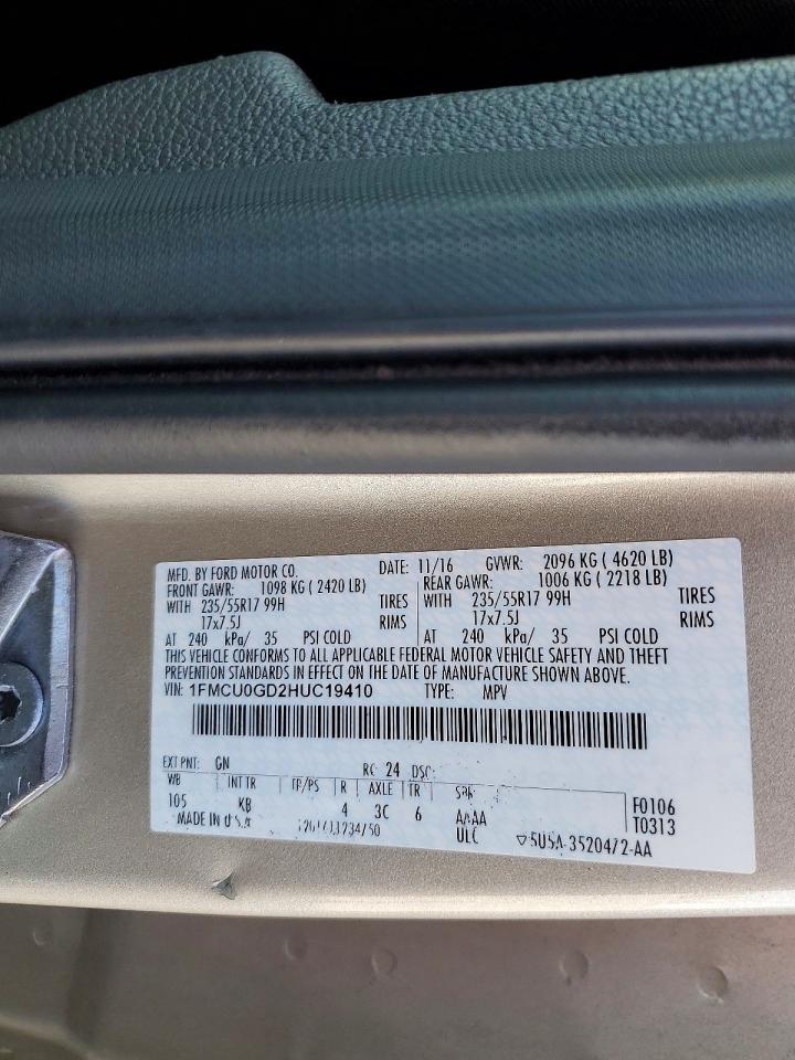 2017 FORD ESCAPE