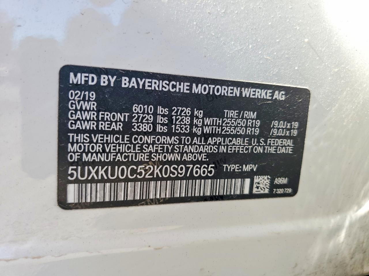 2019 BMW X6