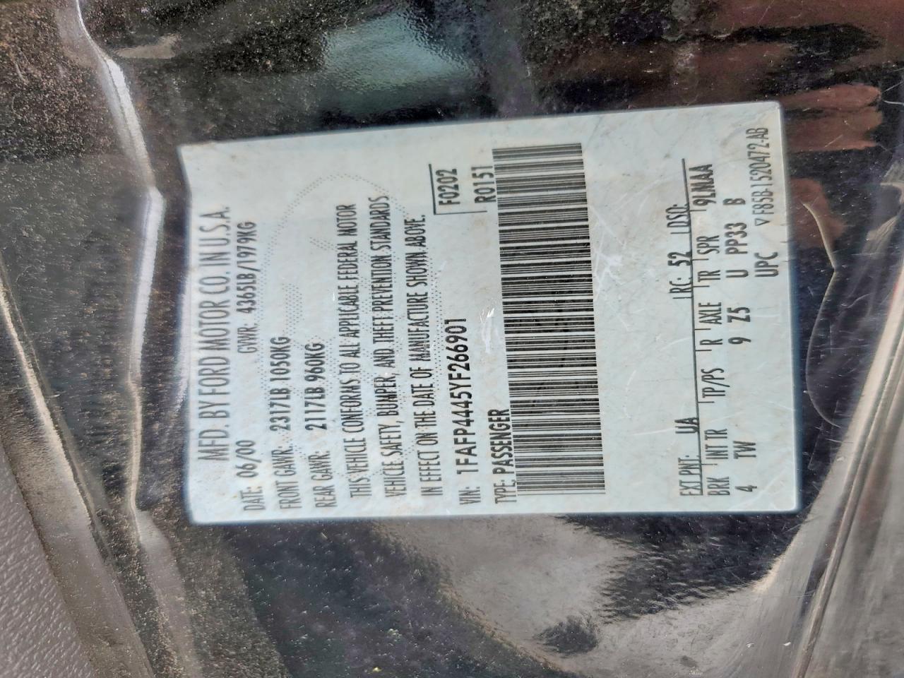 2000 FORD ALL Models