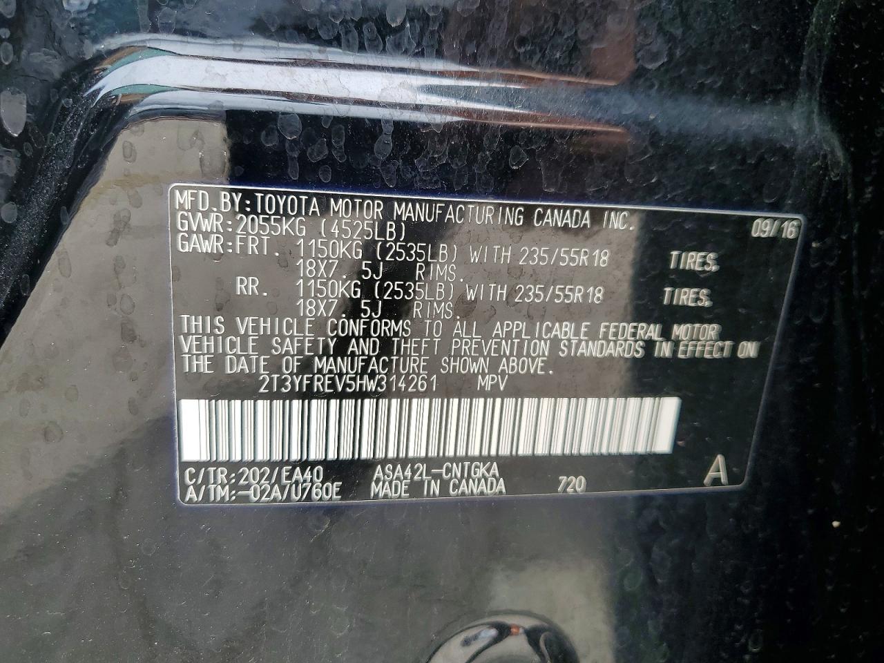 2017 TOYOTA RAV4
