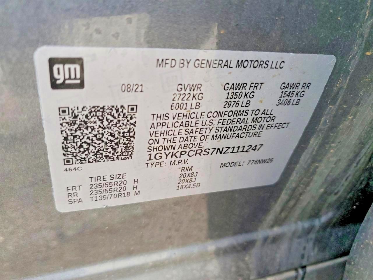 2022 CADILLAC XT6