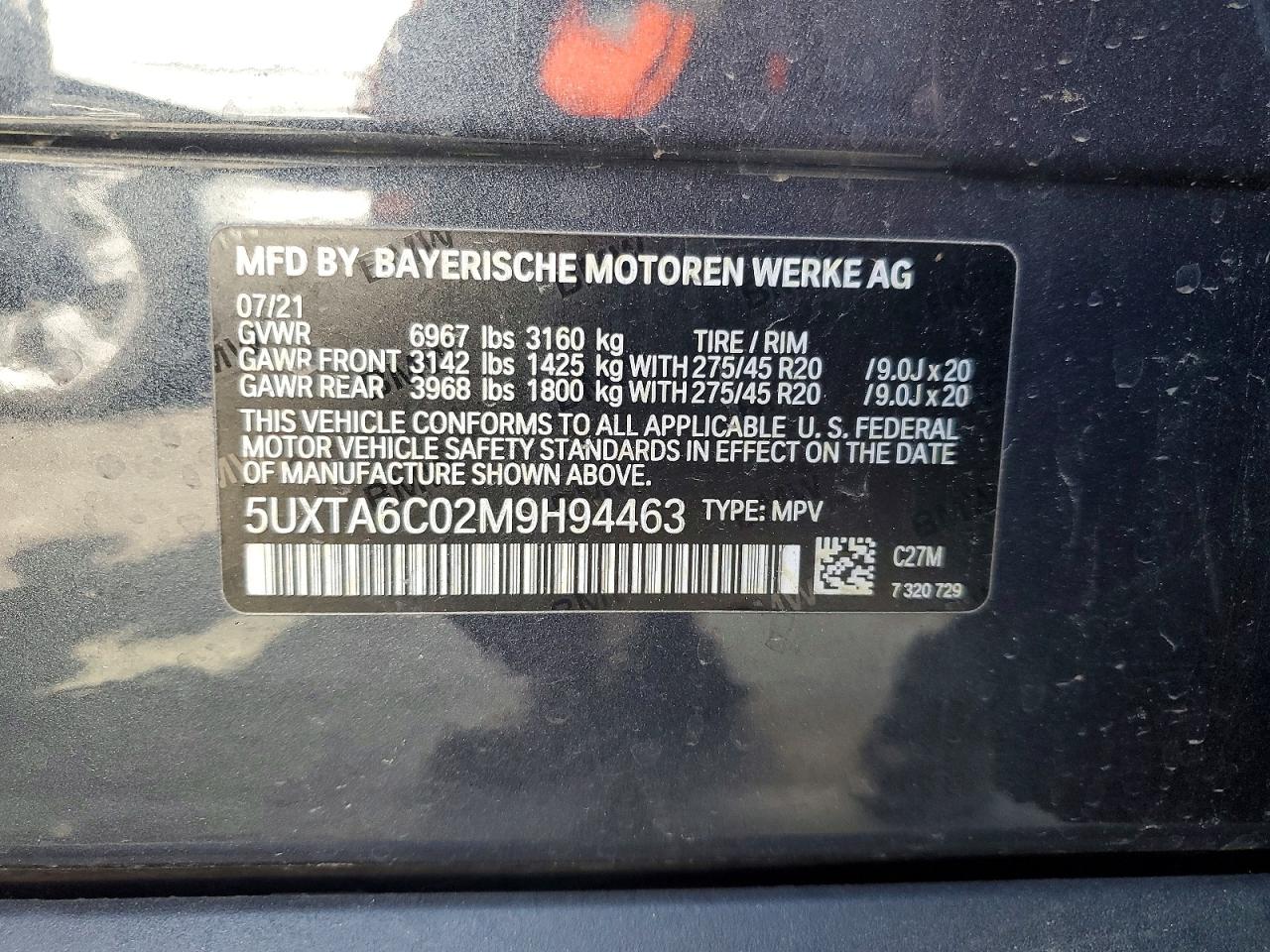 2021 BMW X5