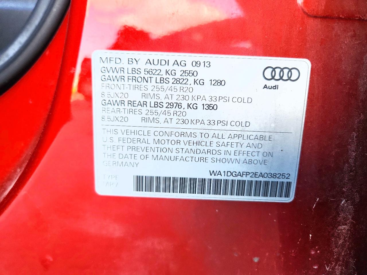 2014 AUDI Q5
