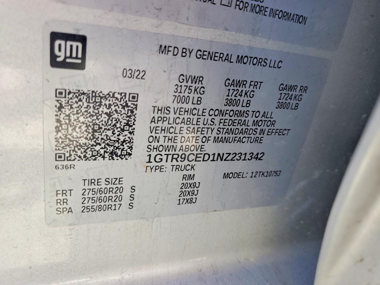 2022 GMC SIERRA