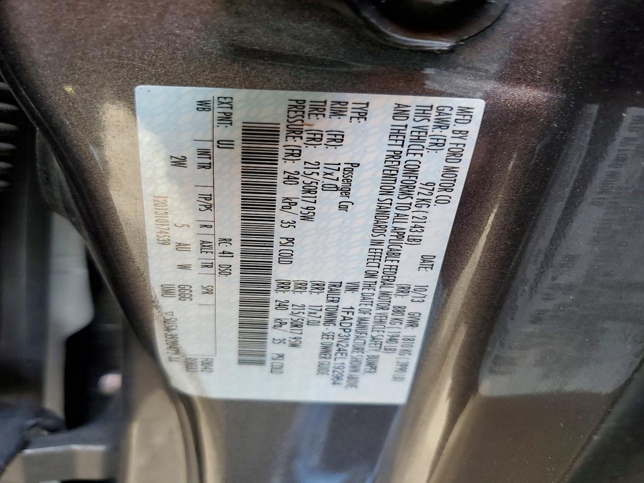 2014 FORD FOCUS