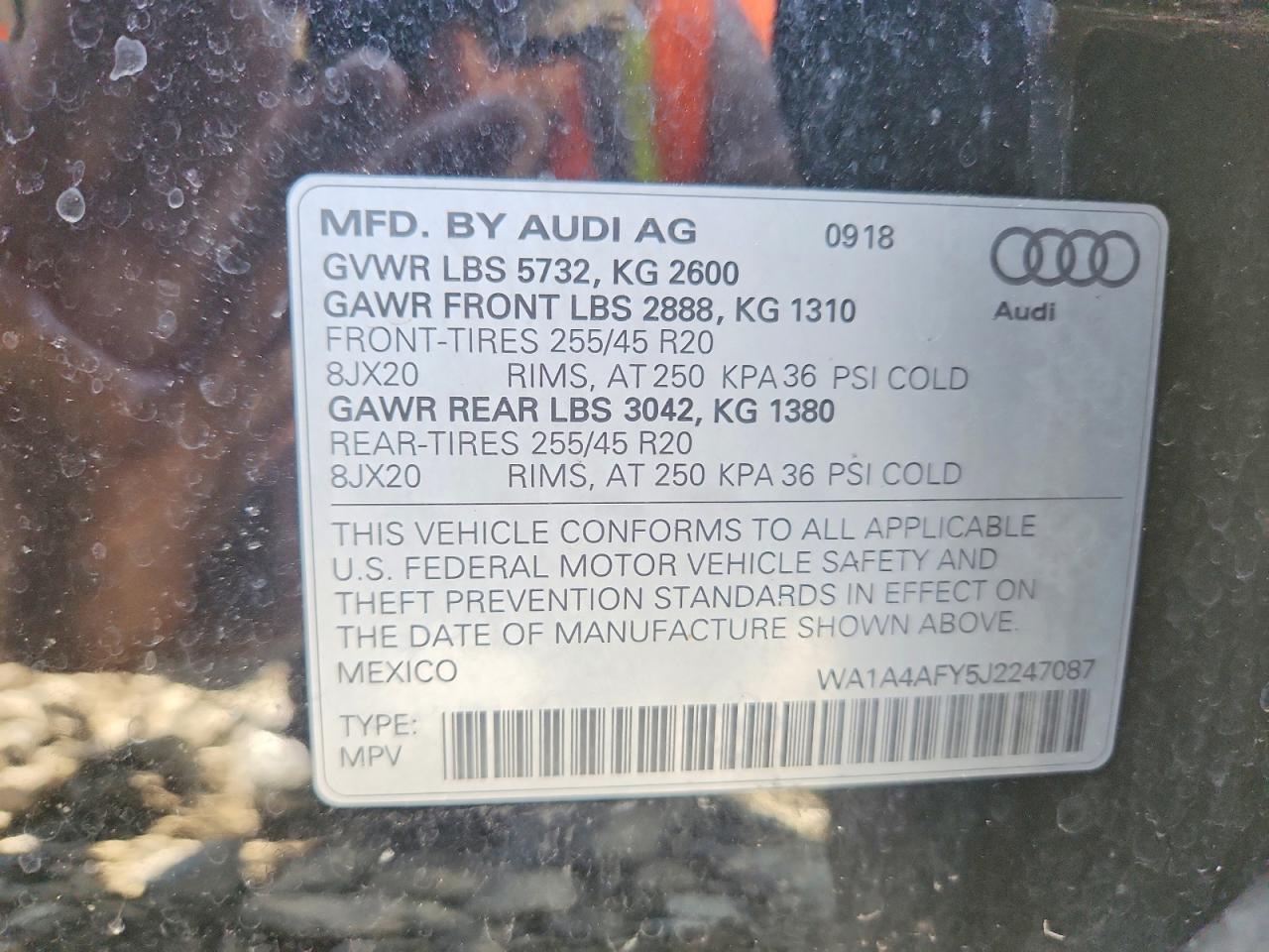 2018 AUDI SQ5