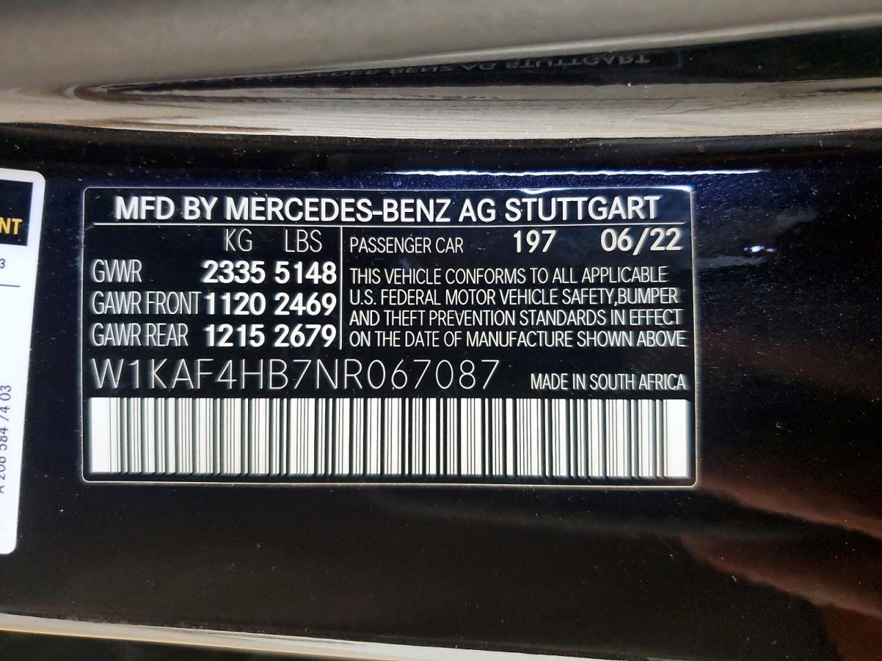 2022 MERCEDES-BENZ C-CLASS