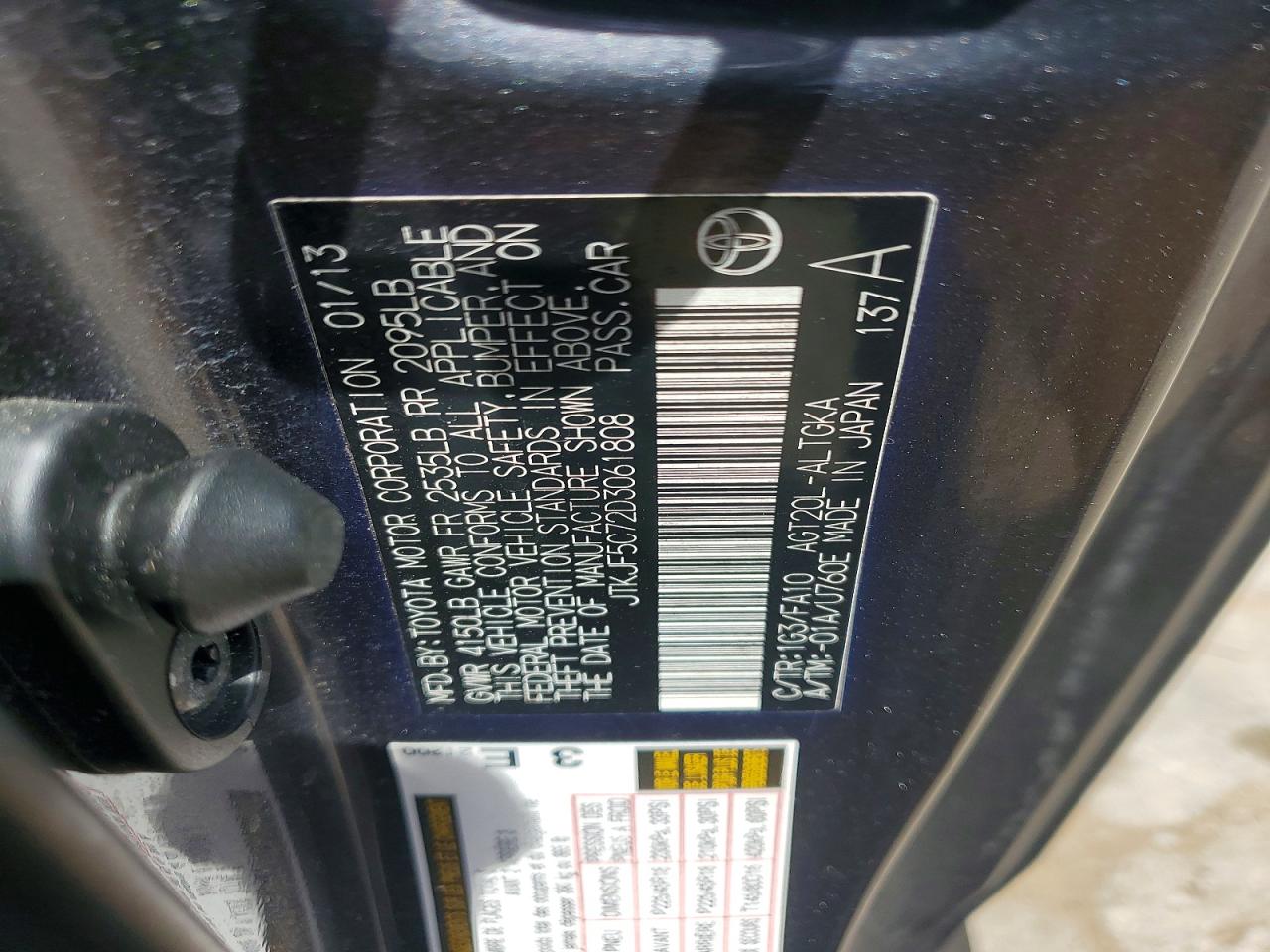 2013 SCION TC