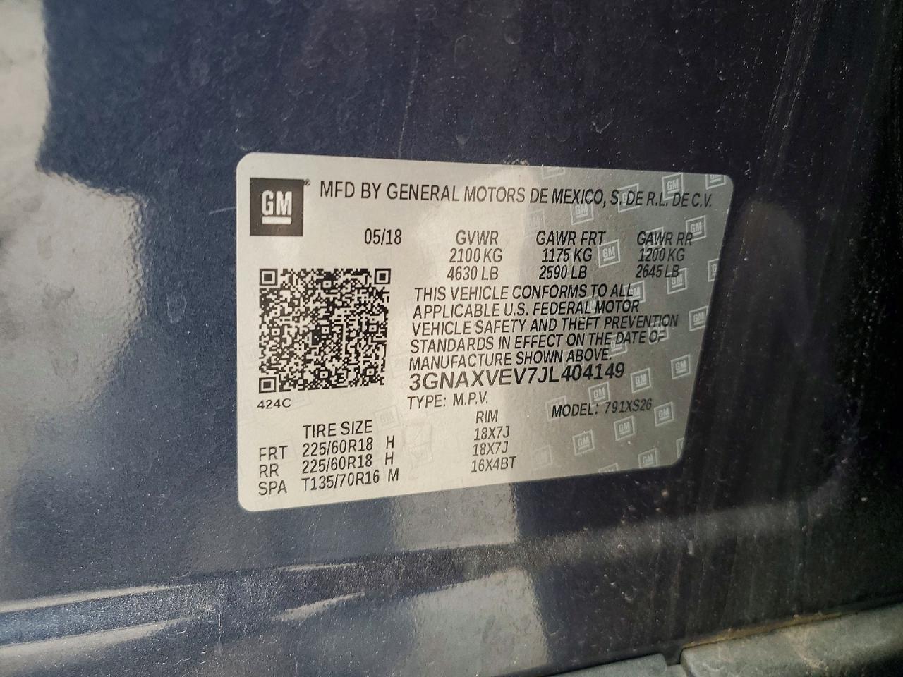2018 CHEVROLET EQUINOX