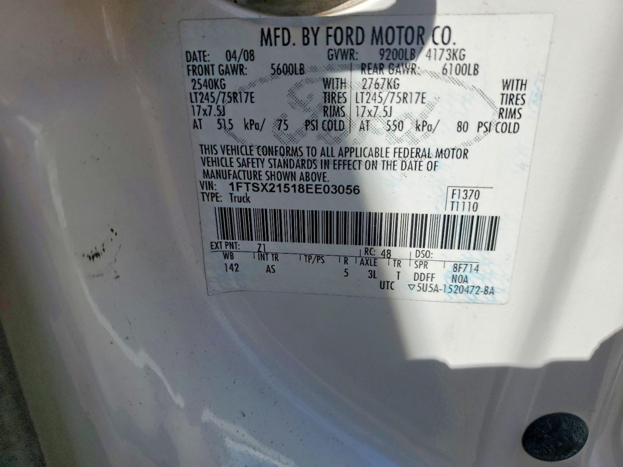 2008 FORD F250