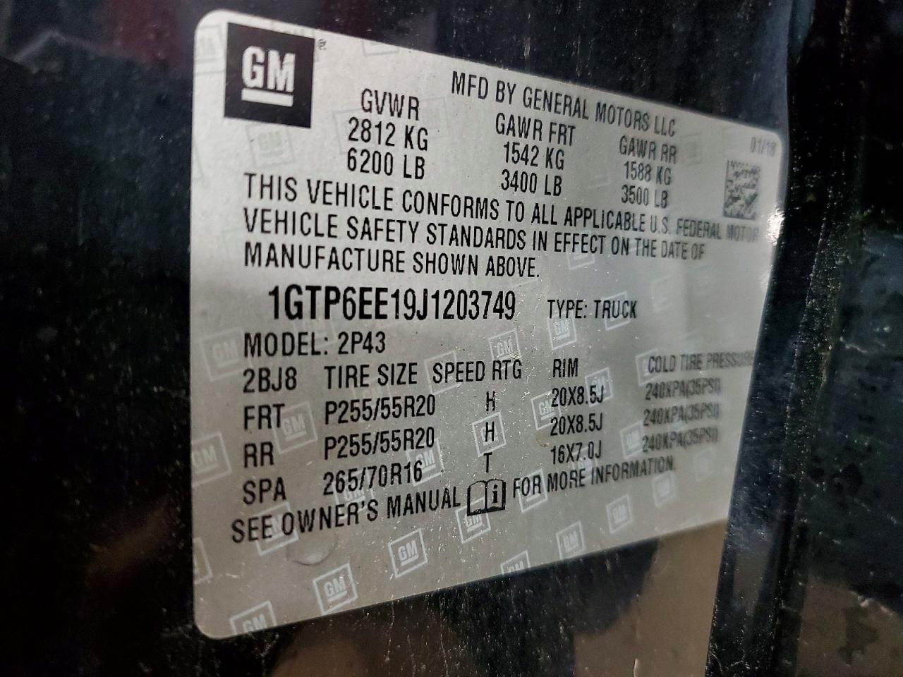 2018 GMC CANYON