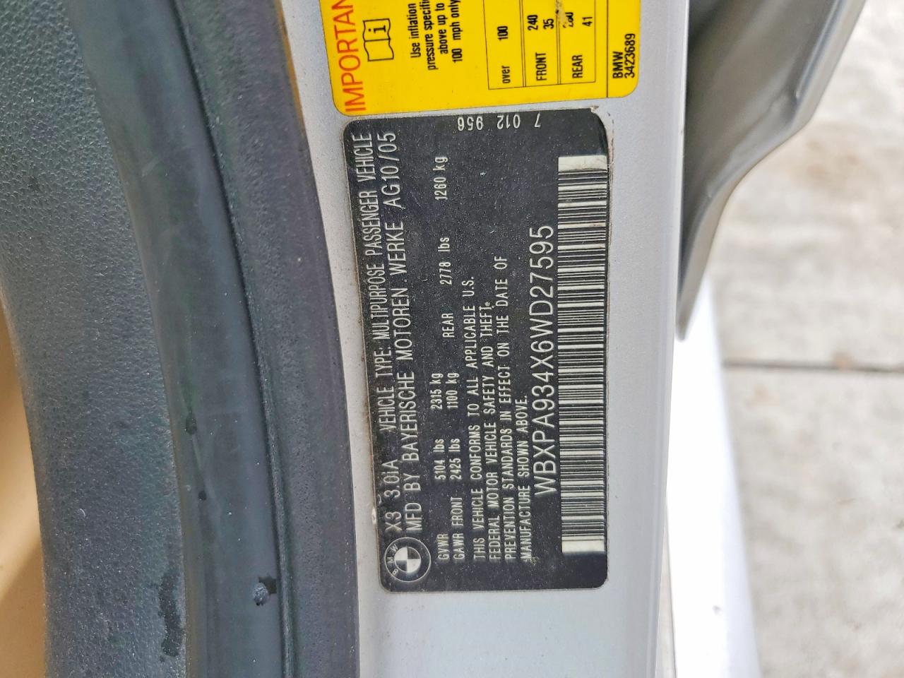 2006 BMW X3