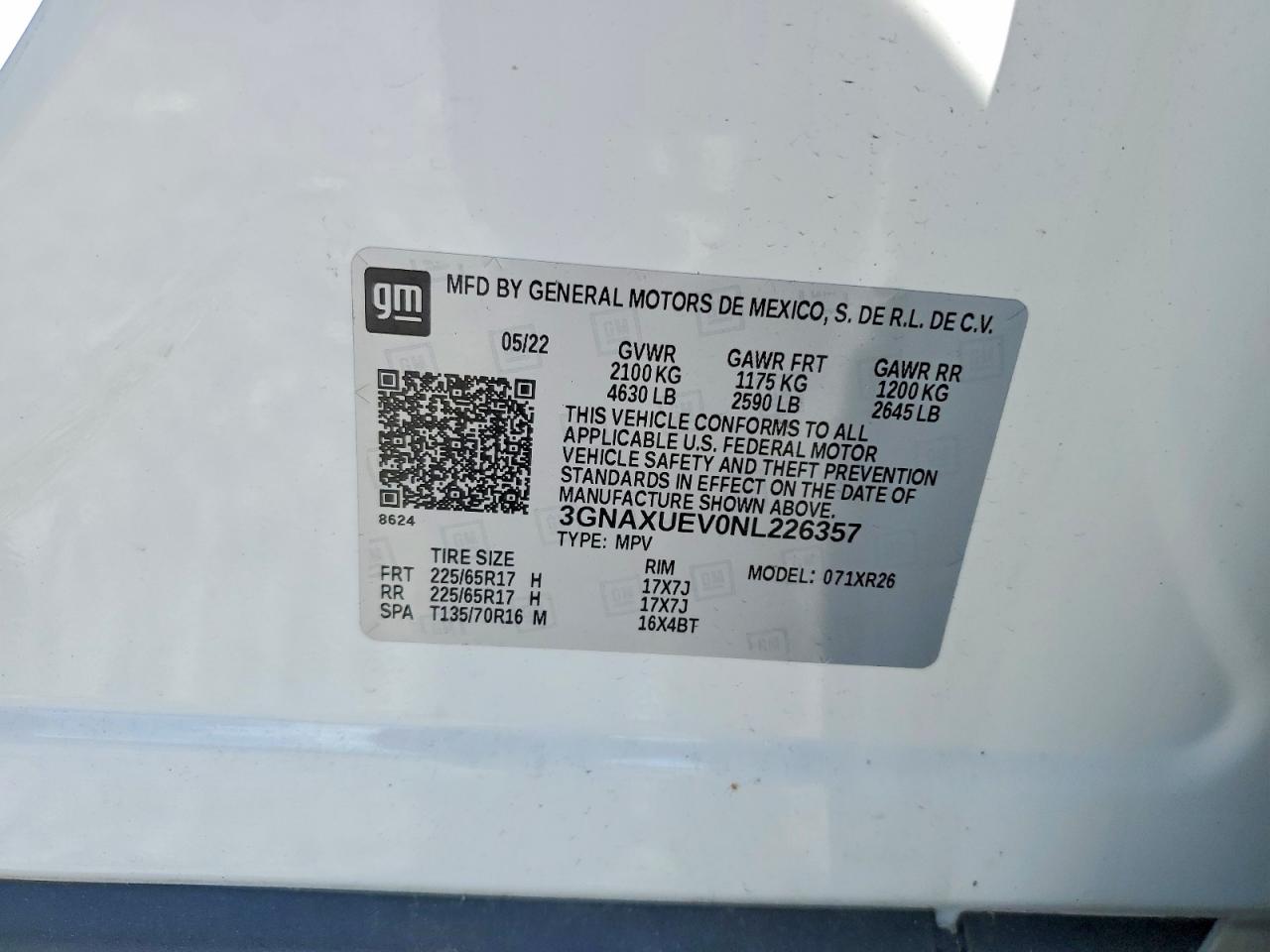 2022 CHEVROLET EQUINOX