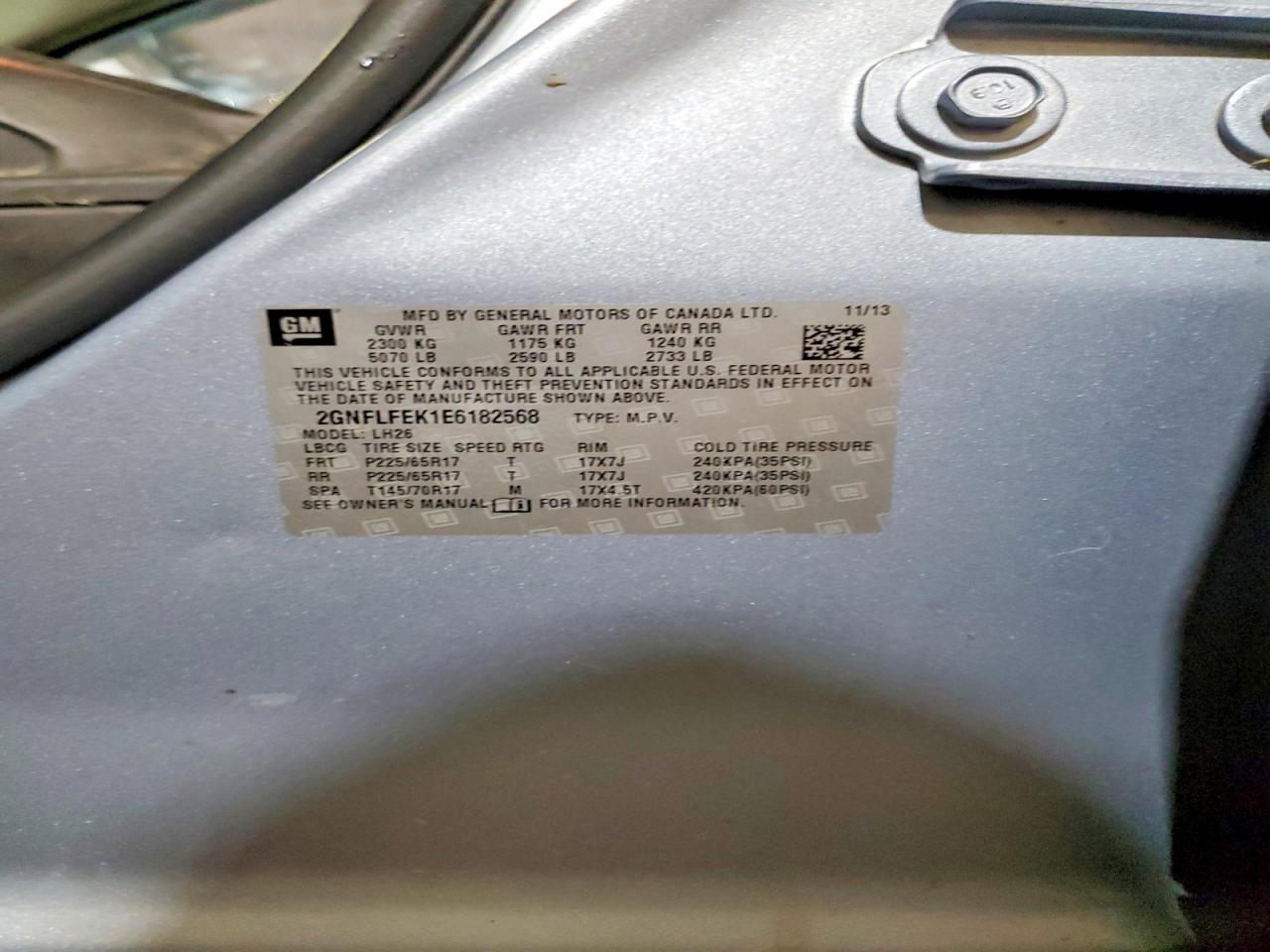 2014 CHEVROLET EQUINOX