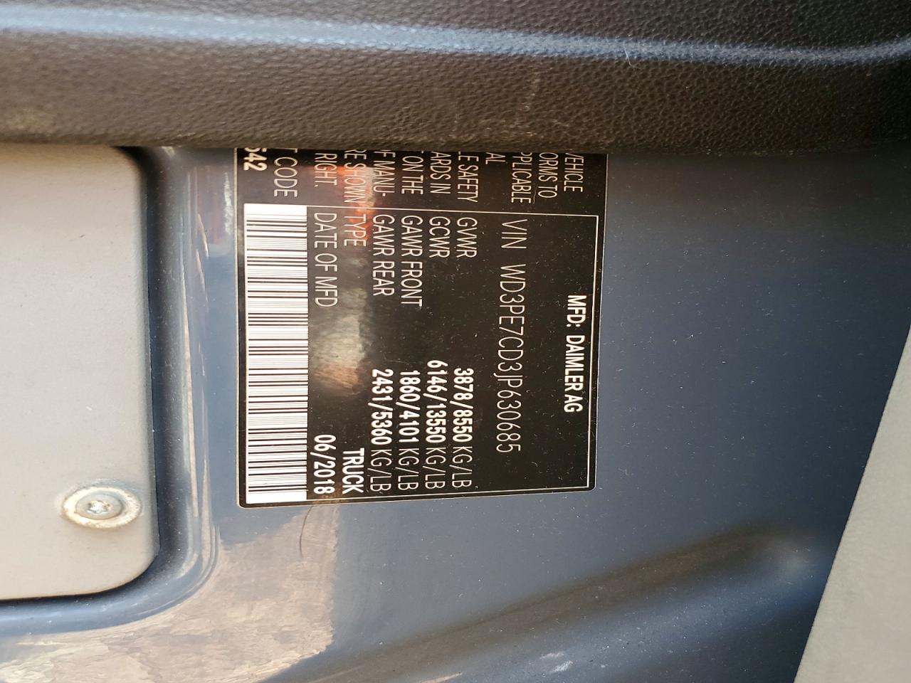 2018 MERCEDES-BENZ SPRINTER