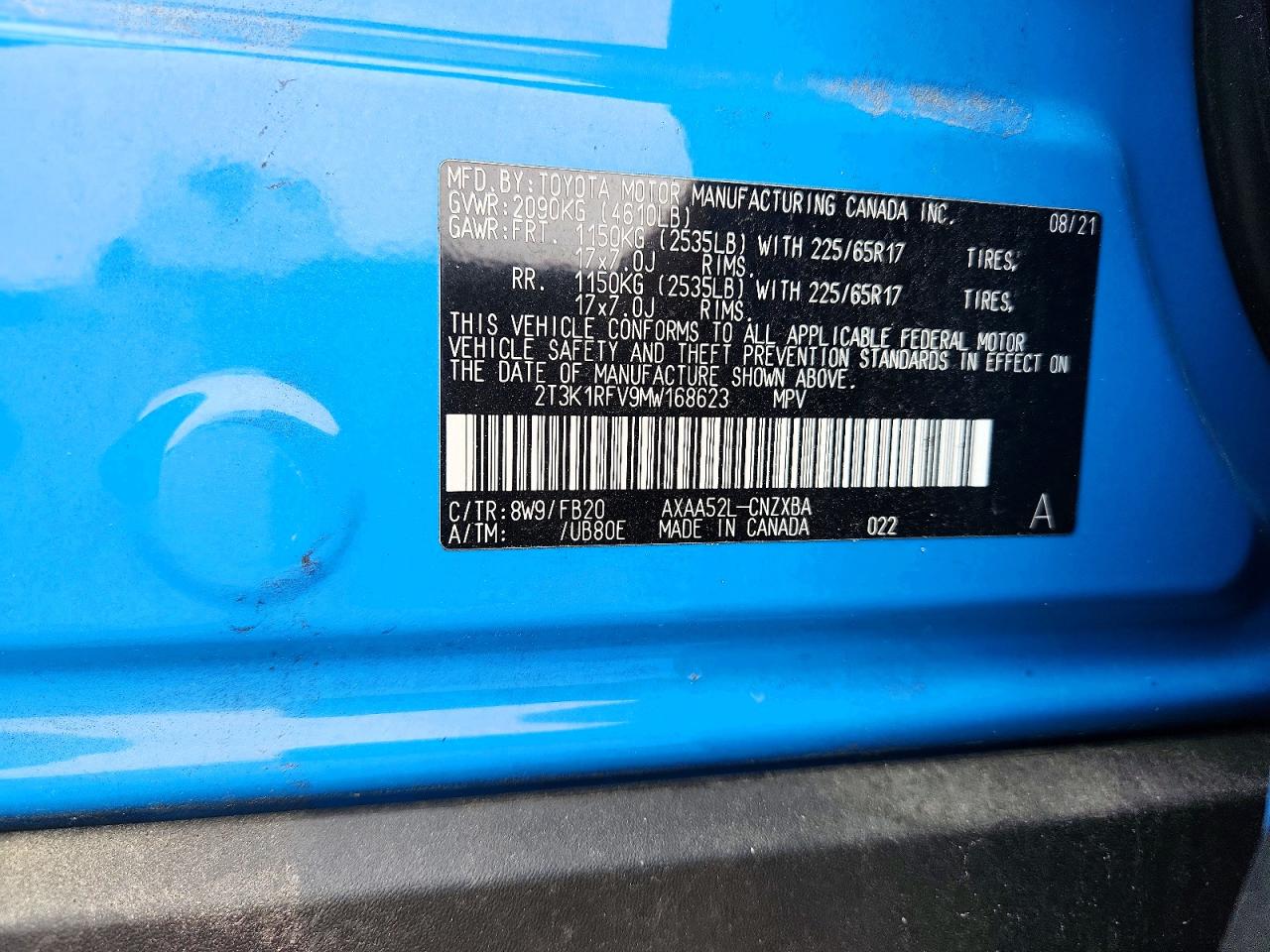 2021 TOYOTA RAV4