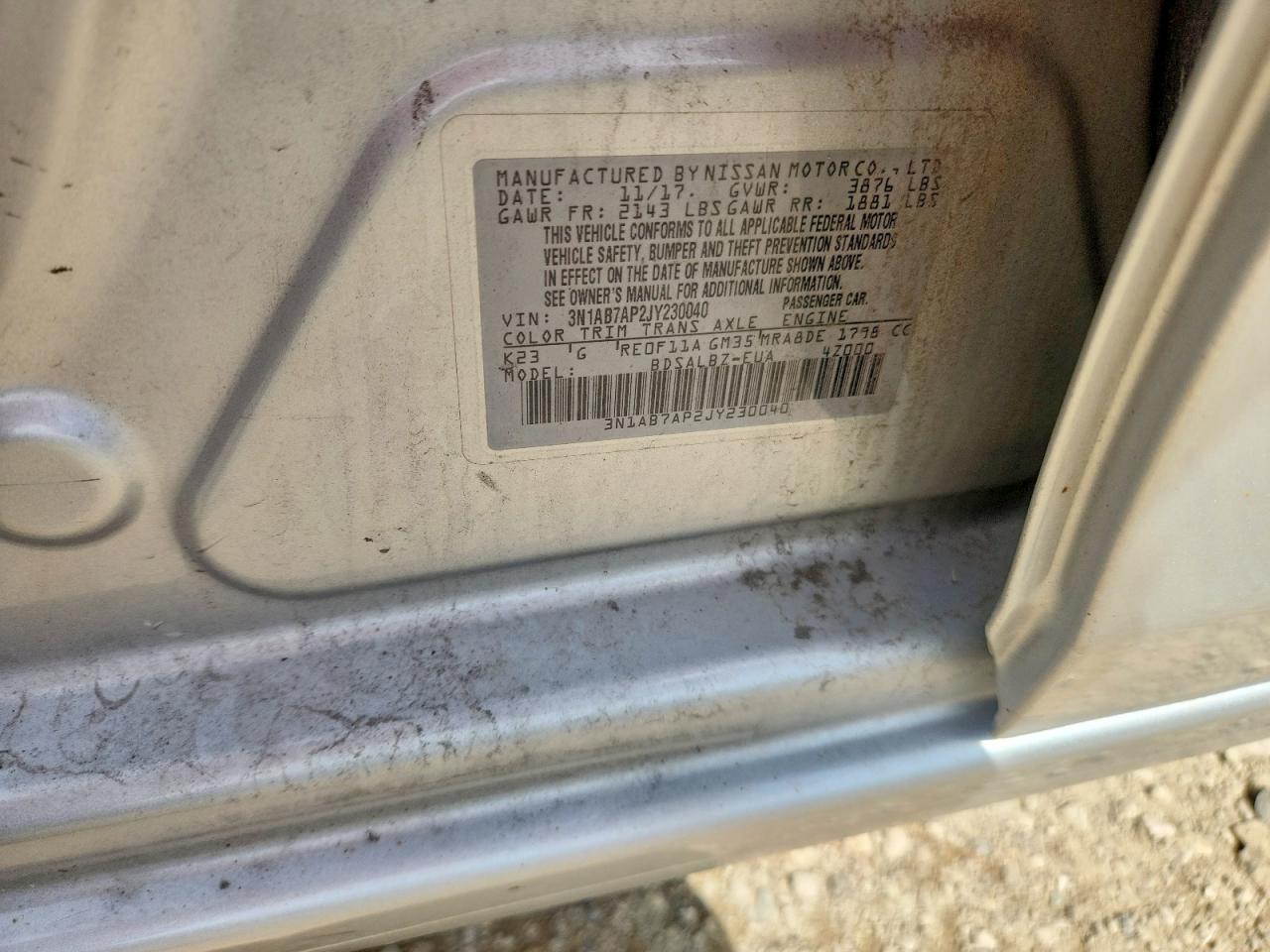 2018 NISSAN SENTRA