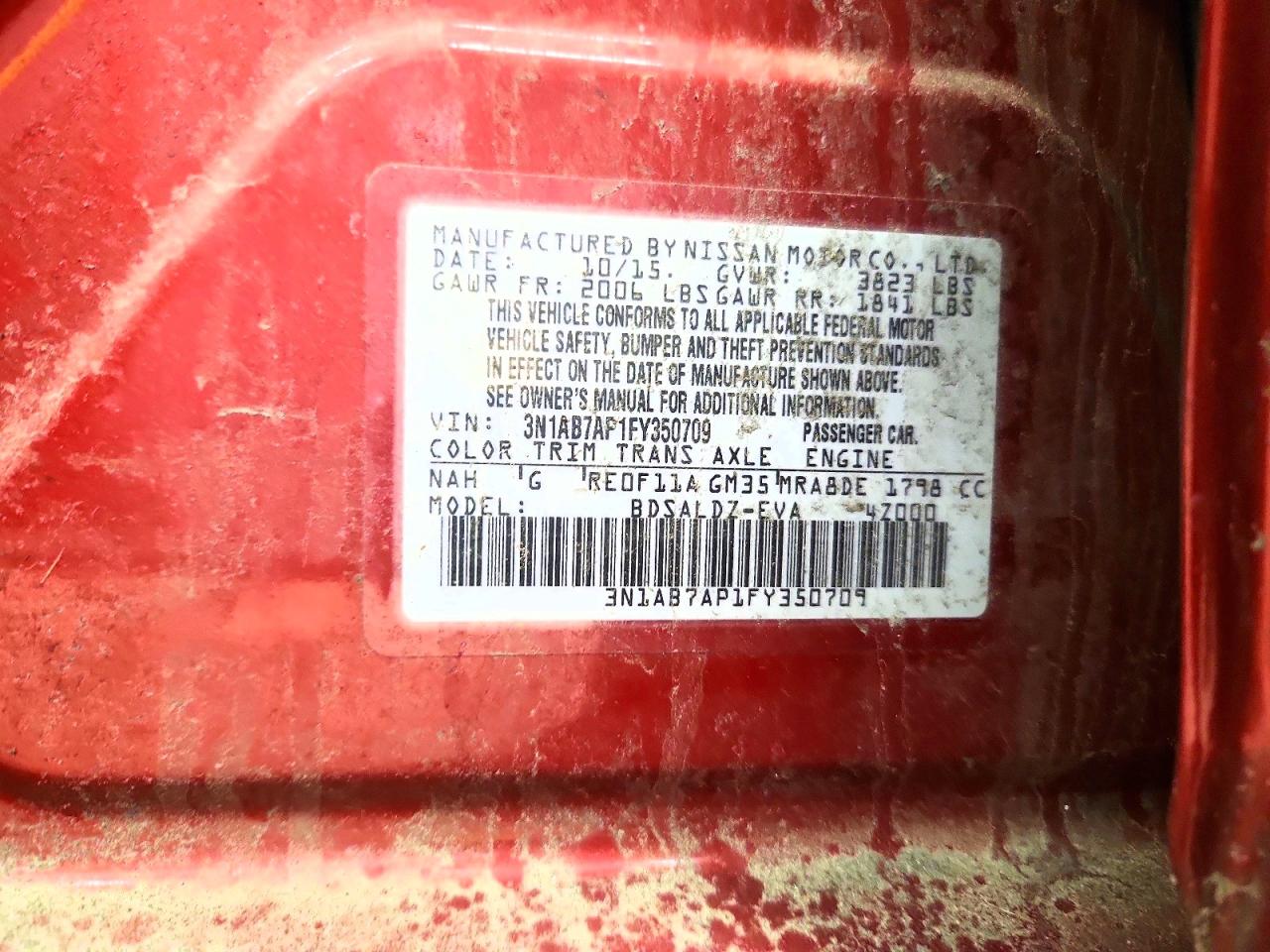 2015 NISSAN SENTRA