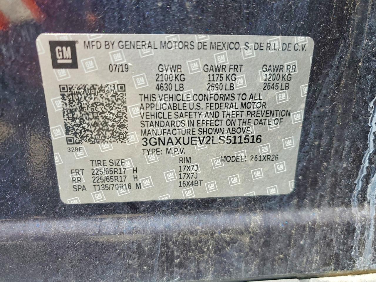 2020 CHEVROLET EQUINOX