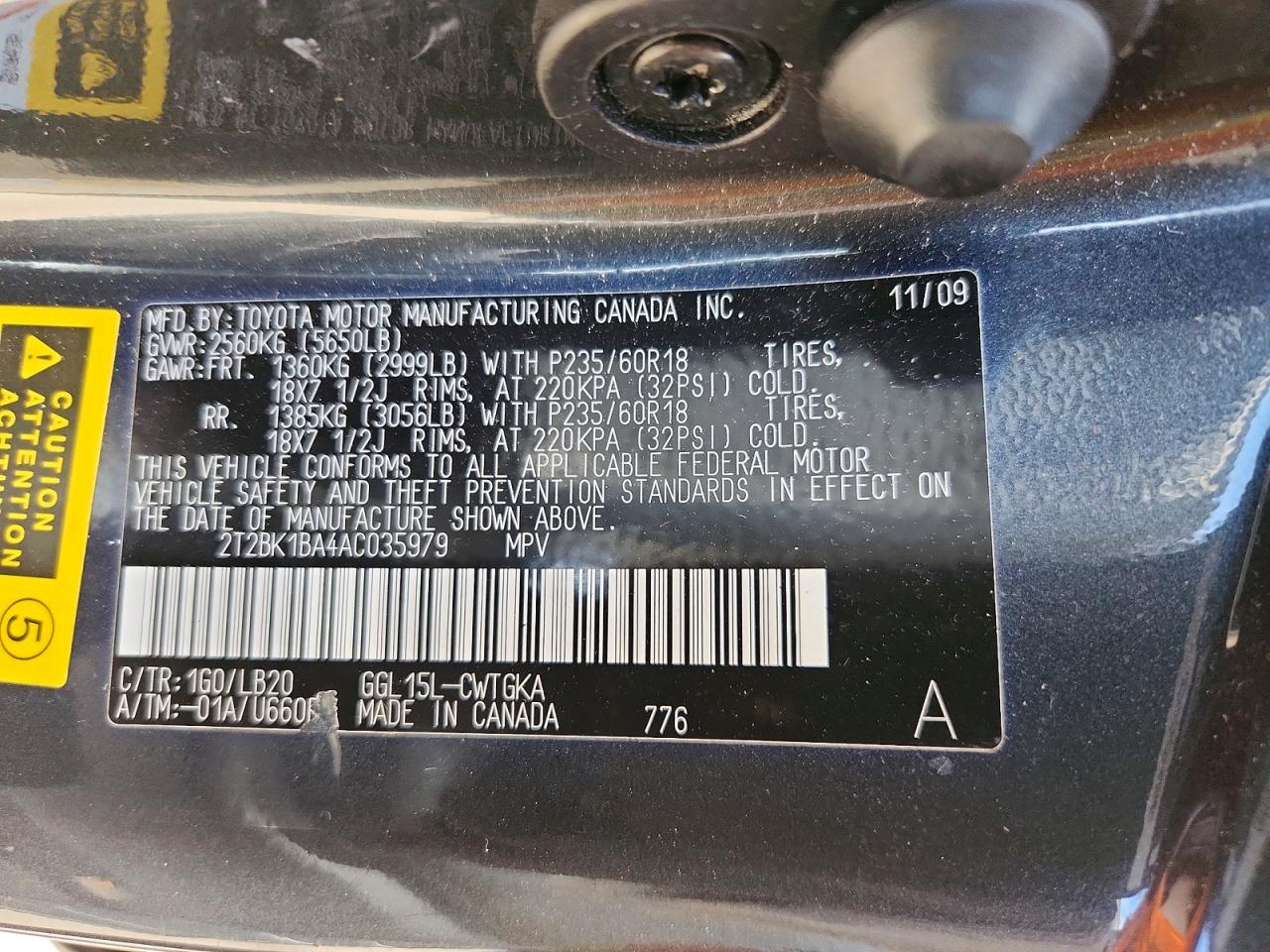 2010 LEXUS RX350