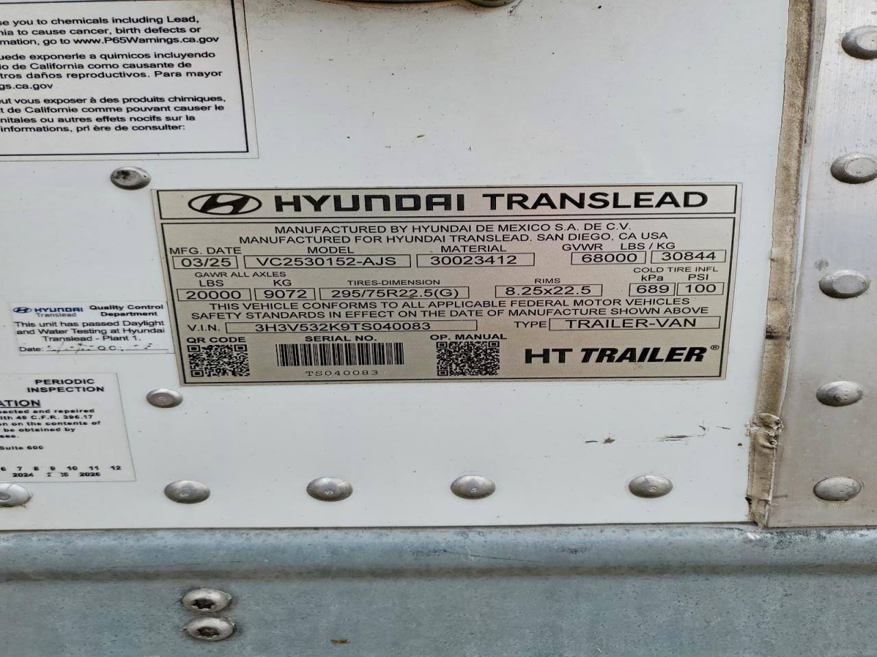 2026 HYUNDAI TRANSLEAD INC