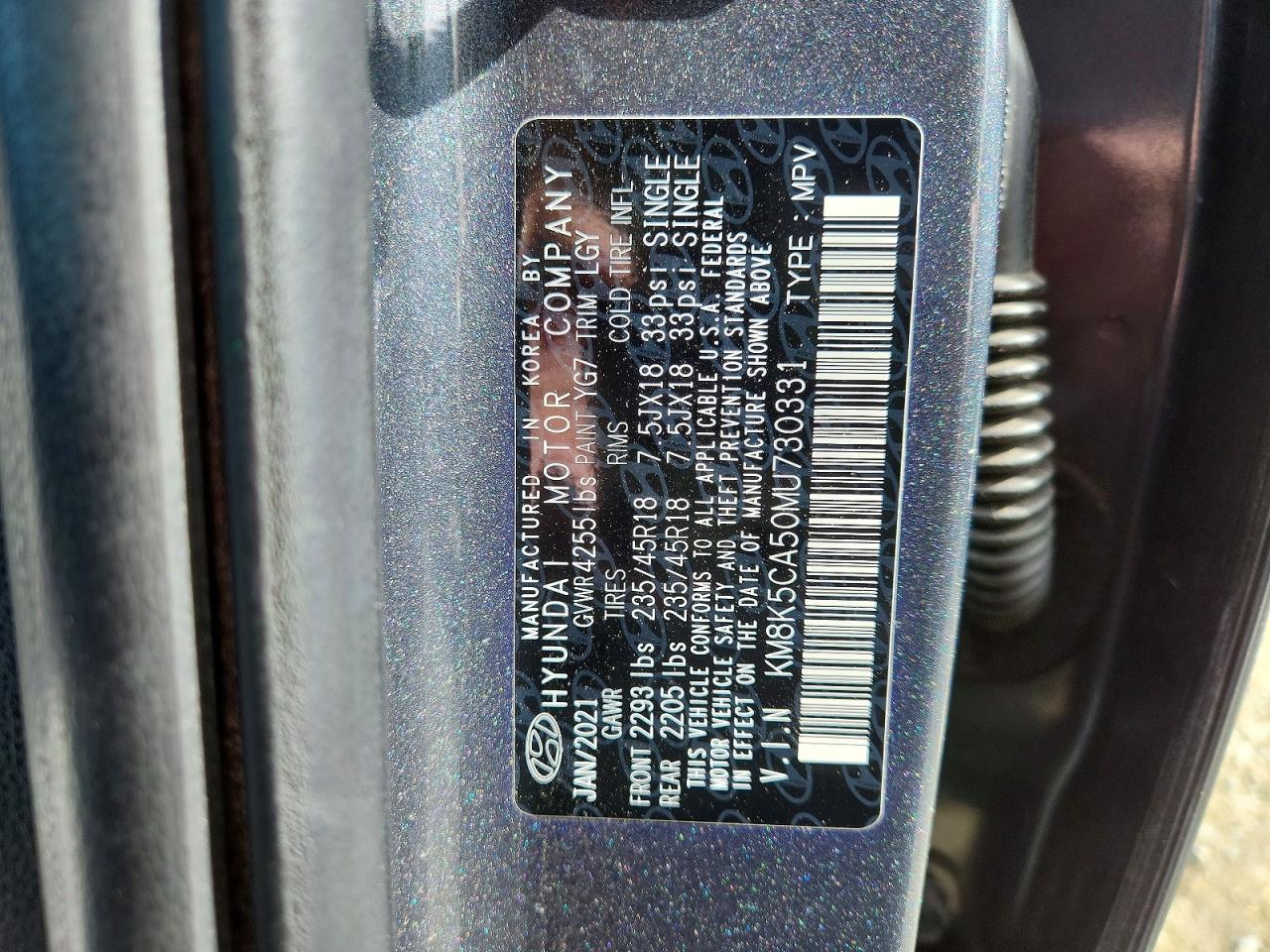 2021 HYUNDAI KONA