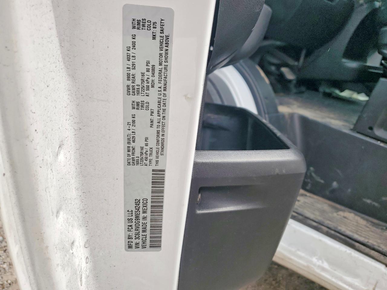 2021 RAM PROMASTER