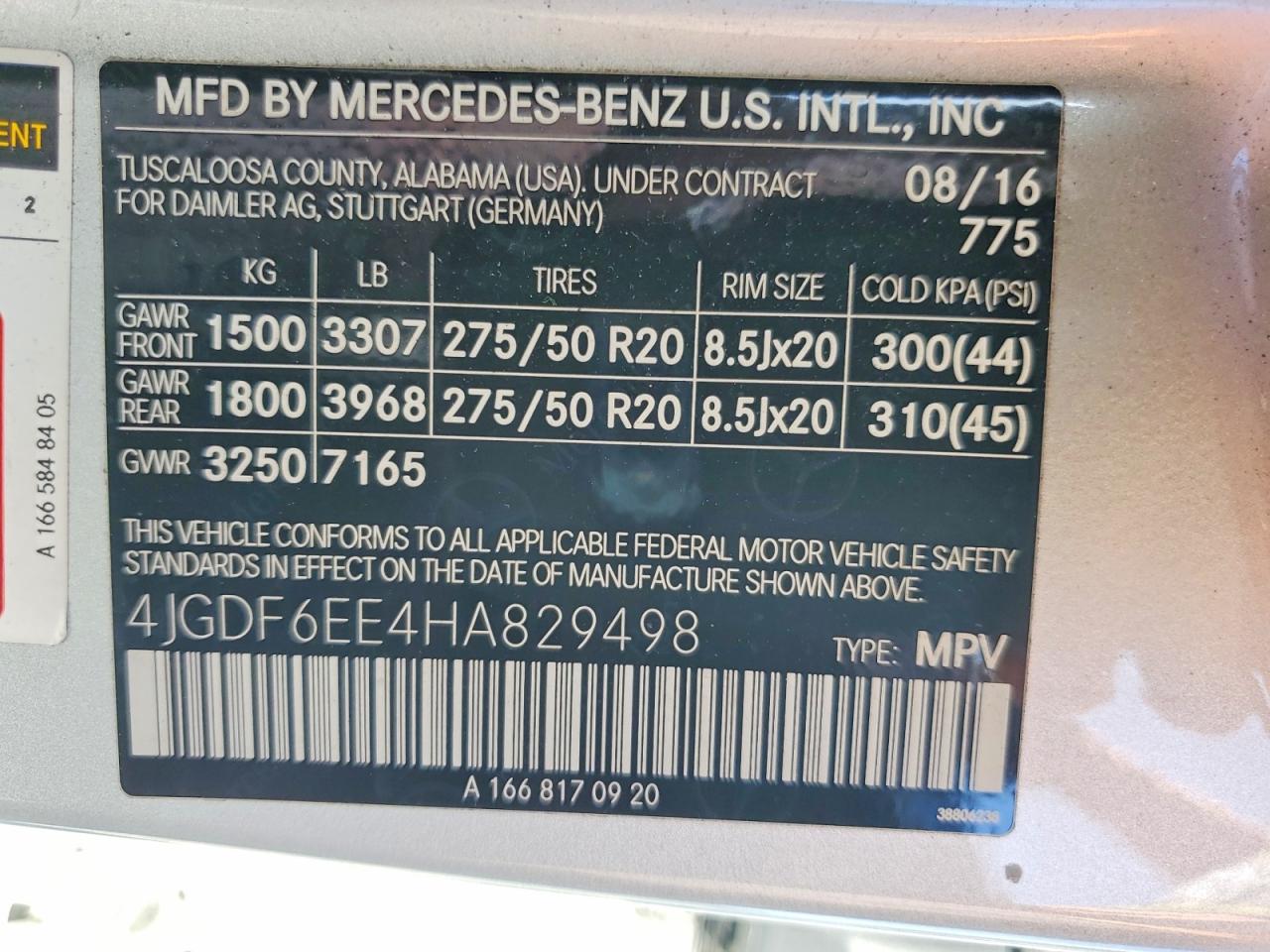 2017 MERCEDES-BENZ GLS-CLASS