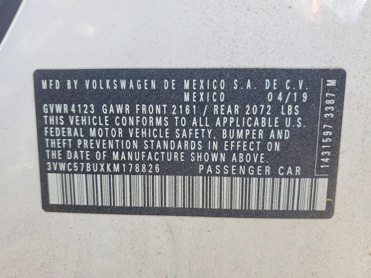 2019 VOLKSWAGEN JETTA