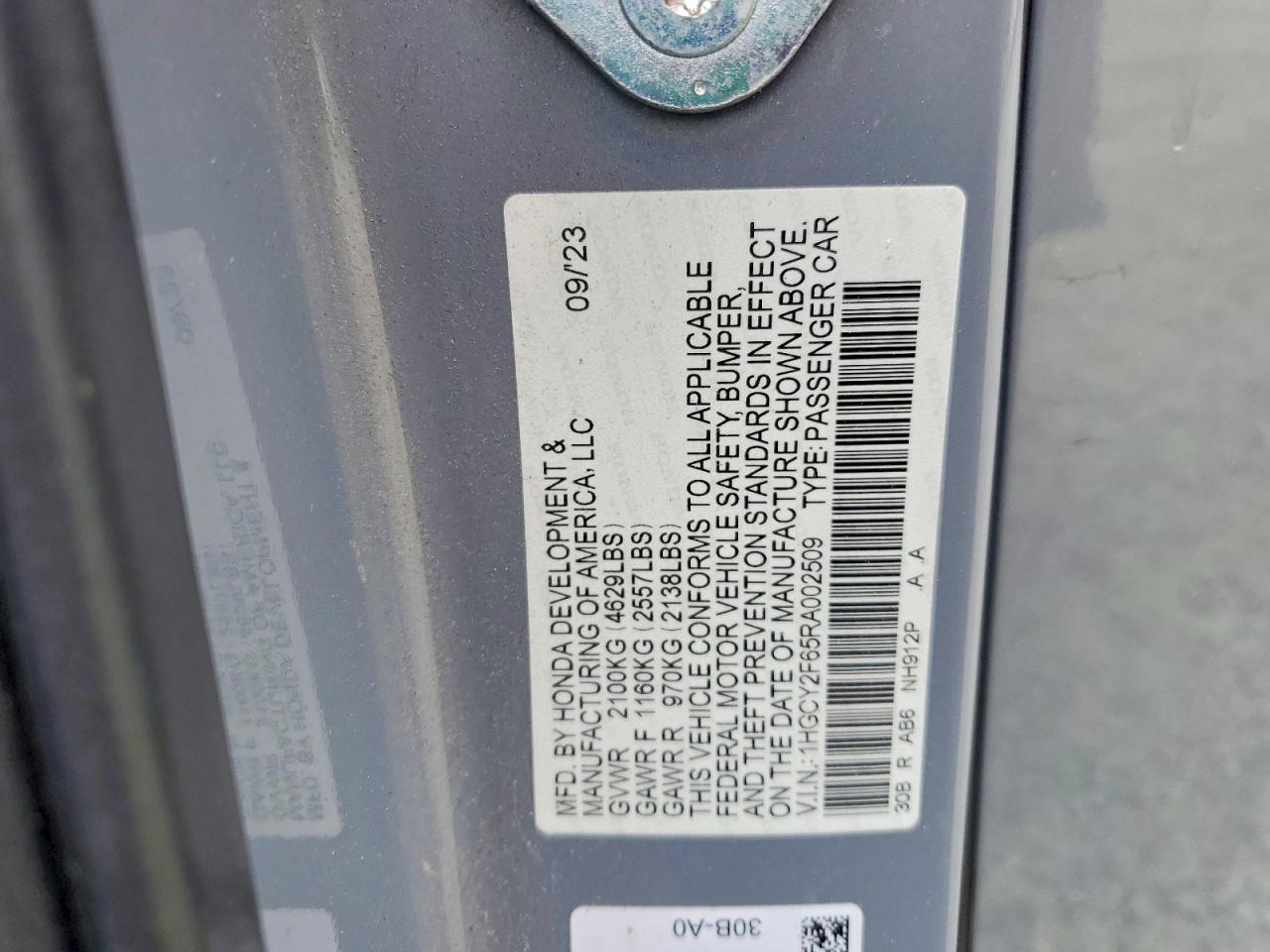 2024 HONDA ACCORD