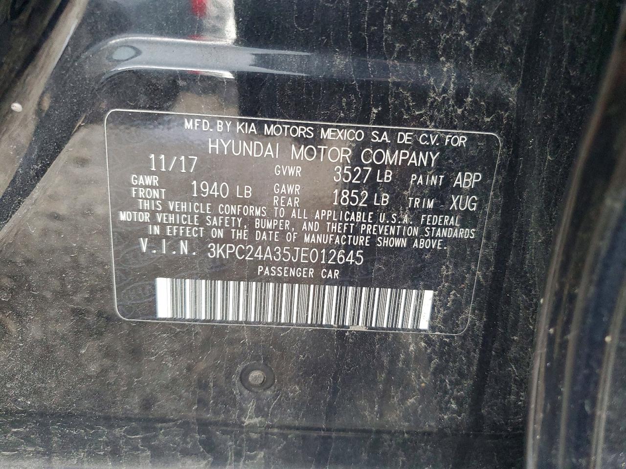 2018 HYUNDAI ACCENT