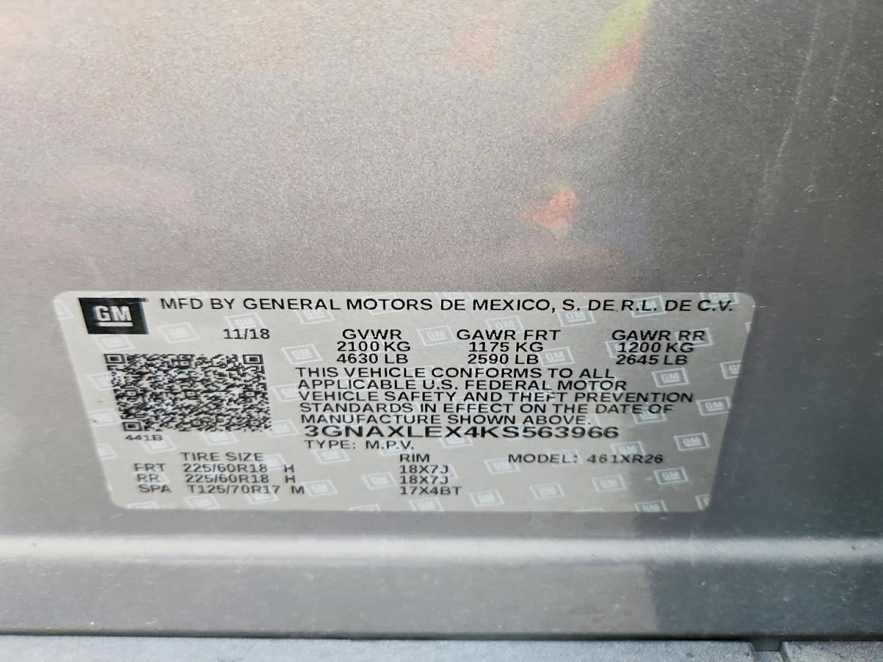 2019 CHEVROLET EQUINOX