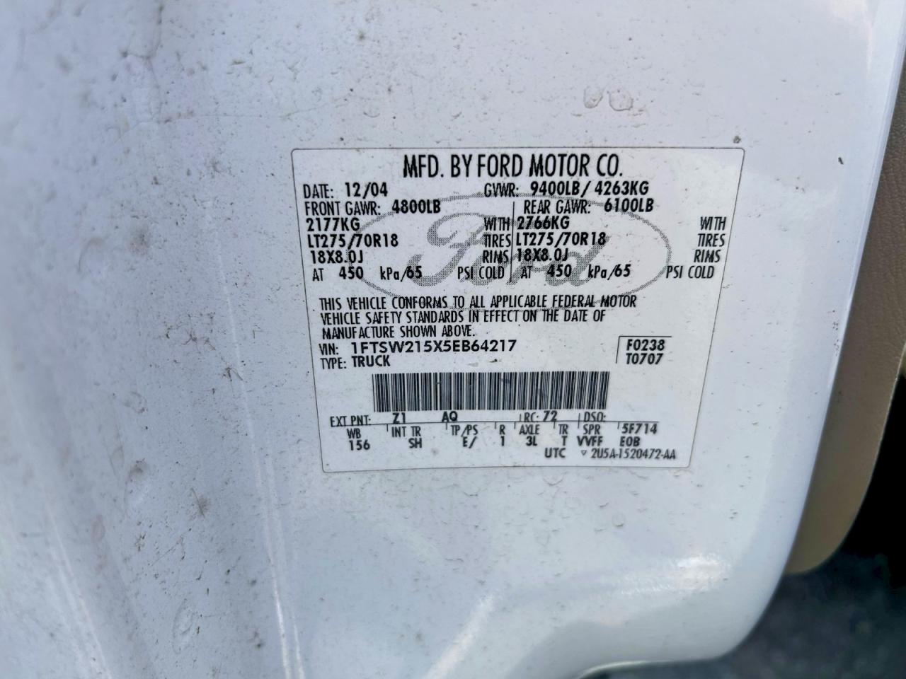 2005 FORD F250