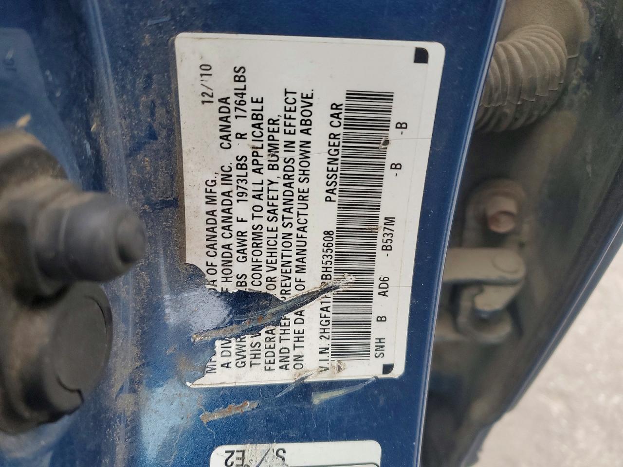 2011 HONDA CIVIC