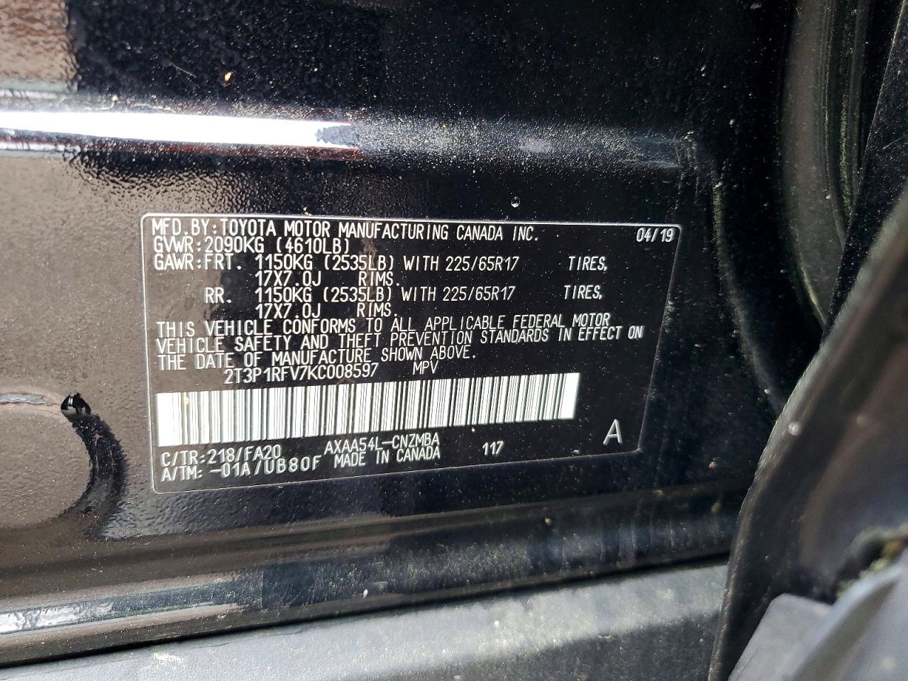 2019 TOYOTA RAV4