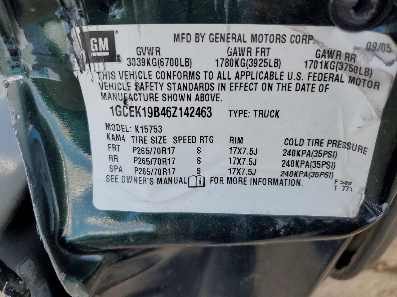 2006 CHEVROLET SILVERADO